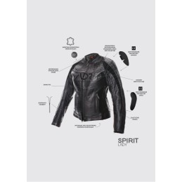 Geaca piele dama ADRENALINE SPIRIT LADY PPE - ADRENALINE - MLM Motors