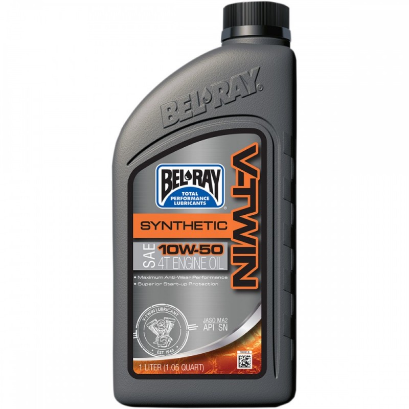 Ulei motor BEL-RAY V-TWIN SYNTHETIC 10W50 - 1L - BEL RAY - MLM Motors