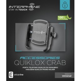 Suport telefon INTERPHONE QUIKLOX CRAB - INTERPHONE - MLM Motors