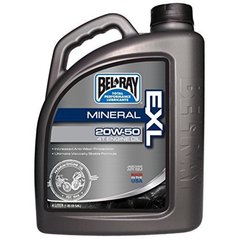 Ulei motor BEL-RAY EXL MINERAL 4T 20W50 - 4L - BEL RAY - MLM Motors