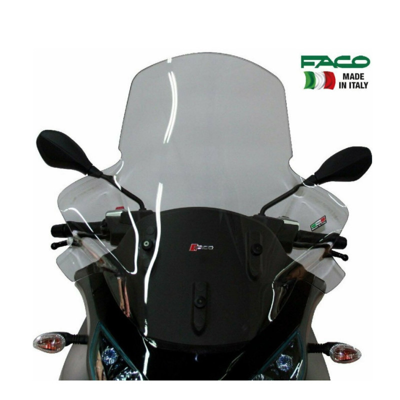 Parbriz mare transparent Piaggio MP3 125 ie (11-12) - MP3 300 Business-Sport (10-18) - MP3 350 (18-19) - MP3 - FACO - MLM Motors