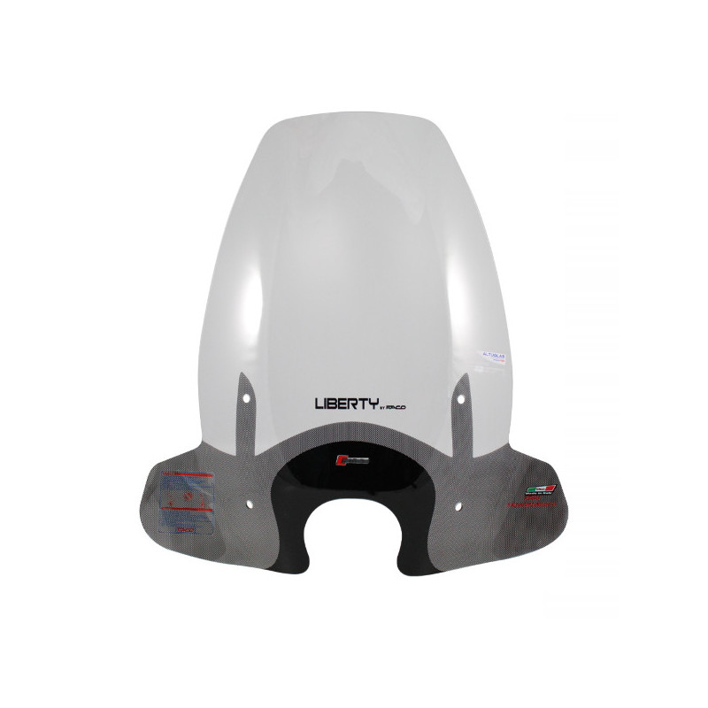 Parbriz mare transparent Piaggio Liberty 50 ie IGET 3V (16-22) 4T AC 50cc - Liberty ie IGET 3V ABS (16-22) 4T - FACO - MLM Motors