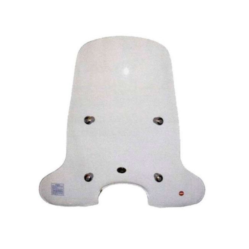 Parbriz mare (inalt) transparent Piaggio Liberty (97-05) 2T-4T AC 50-125-150cc - tije fixare cromate - FACO - MLM Motors