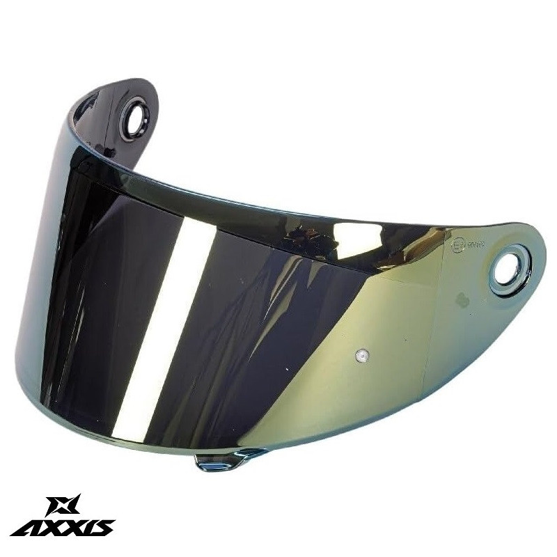 Viziera iridium - tenta verde casca Axxis Draken S - AXXIS - MLM Motors