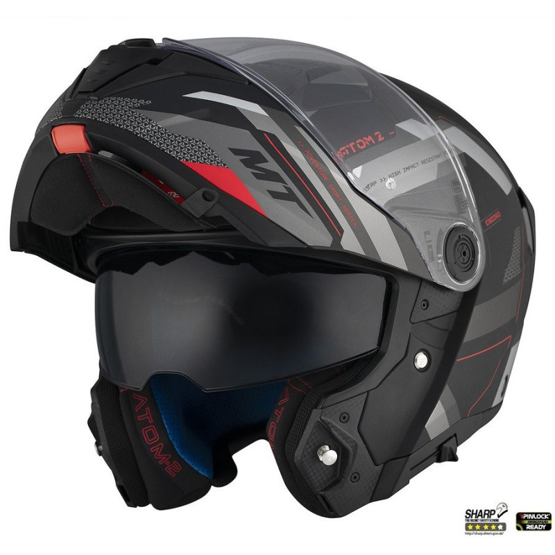 Casca MT Atom 2 SV Bast D5 - MT HELMETS - MLM Motors