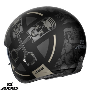 Casca Axxis Hornet S SV Skulls Illustrated B1 - AXXIS - MLM Motors