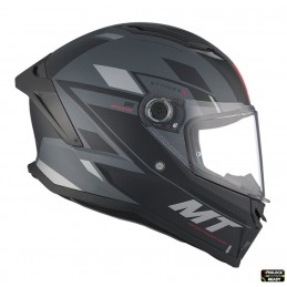 Casca integrala MT Stinger 2 Zivze C2 negru/gri mat - MT HELMETS - MLM Motors