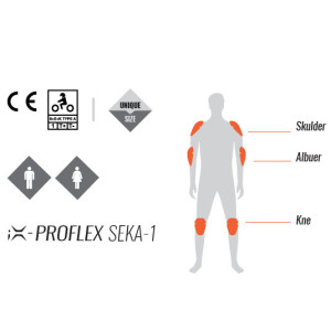 Set protectii umeri coate genunchi omologate Ixon IX-PROFLEX SEKA-1 (Level 1) - IXON - MLM Motors