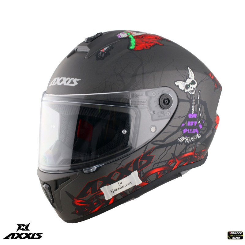 Casca Axxis Draken S Horrorland A2 - AXXIS - MLM Motors