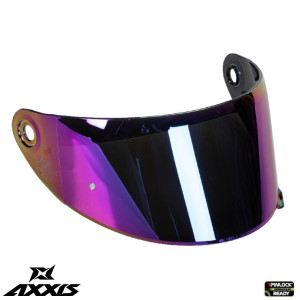 Viziera oglinda iridium (curbubeu) (bubble visor) casca Custom Rider - Le Mans - Le Mans SV - BILTWELL - MLM Motors