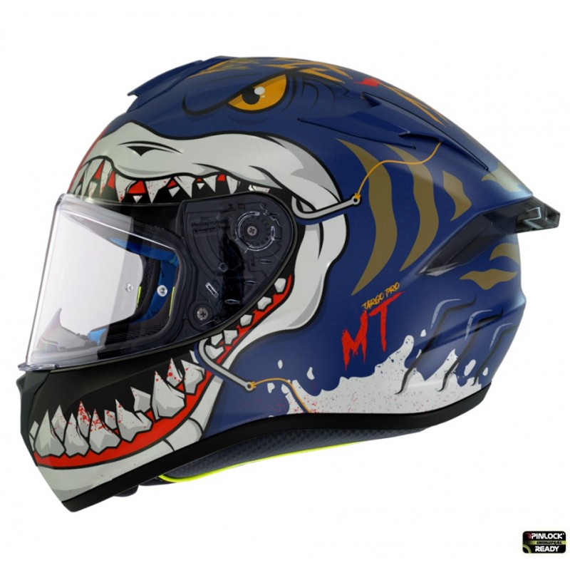 Casca integrala MT Targo Pro Sharky B7 albastru mat - MT HELMETS - MLM Motors