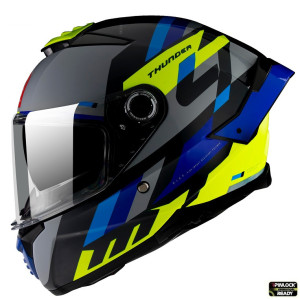 Casca MT Viale SV 68 Unit D7 albastru mat (ochelari soare integrati) (open face) - MT HELMETS - MLM Motors