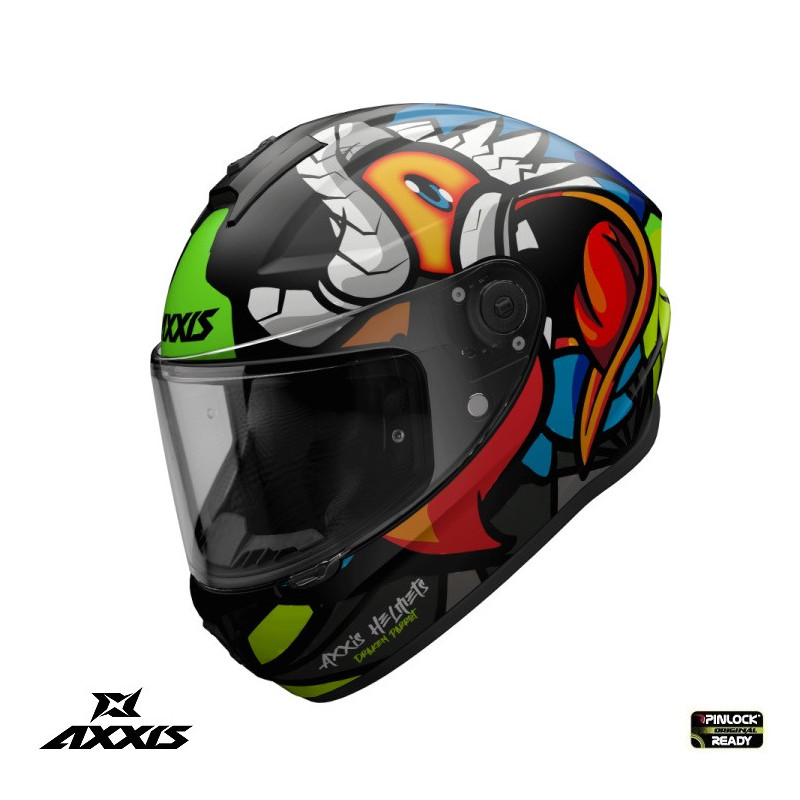 Casca Axxis Draken S Parrot A1 - AXXIS - MLM Motors