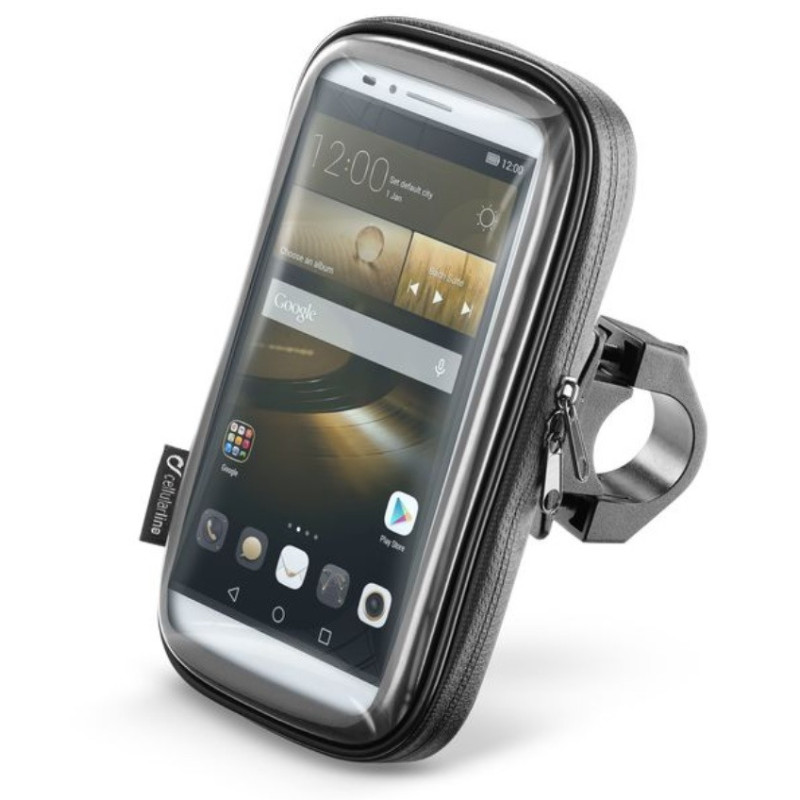 Suport telefon Interphone Uni Case Holder 65 montaj pe ghidon - waterproof - diagonala maxima smartphone: 6.5 - INTERPHONE - MLM Motors
