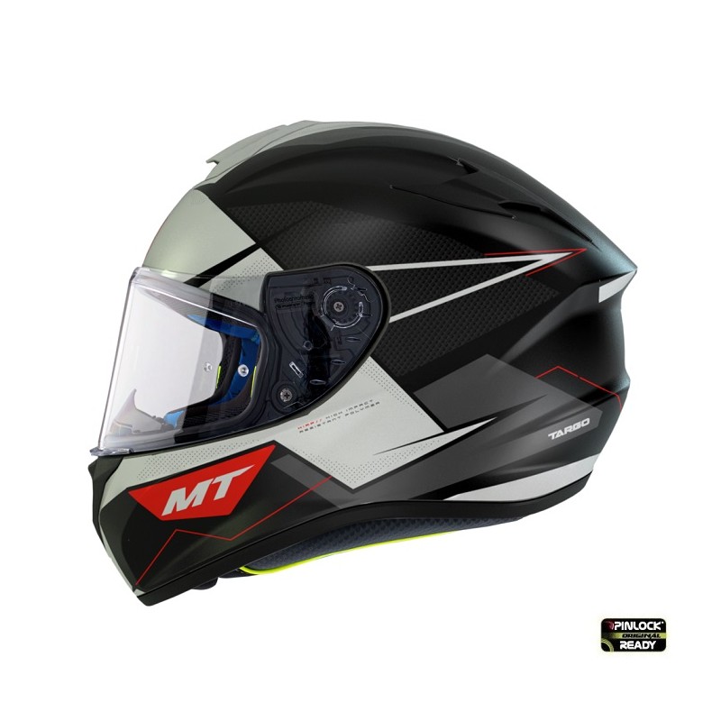 Casca integrala MT Targo Pro Podium B0 alb mat - MT HELMETS - MLM Motors