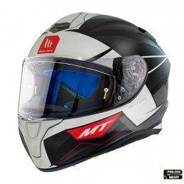 Casca integrala MT Targo Pro Podium B0 alb mat - MT HELMETS - MLM Motors