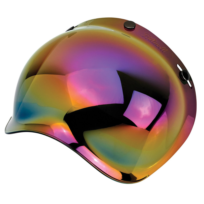 Viziera oglinda iridium (curbubeu) (bubble visor) casca Custom Rider - Le Mans - Le Mans SV - BILTWELL - MLM Motors