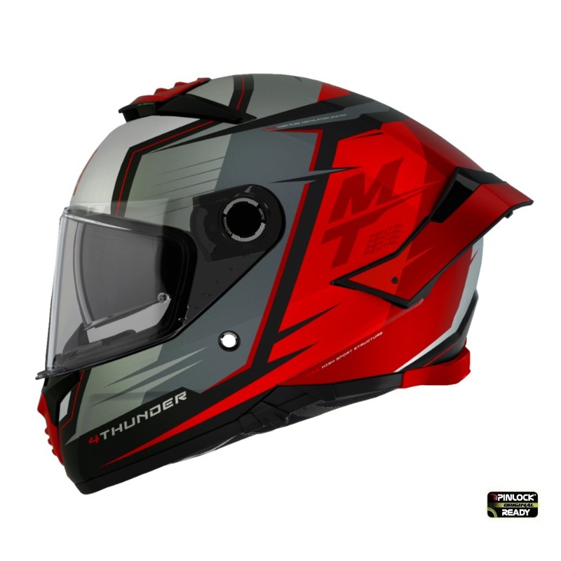Casca integrala MT Thunder 4 SV Pental B5 rosu mat (ochelari soare integrati) - MT HELMETS - MLM Motors