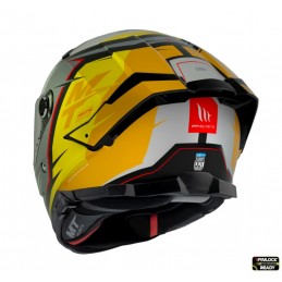 Casca integrala MT Thunder 4 SV Pental B3 galben mat (ochelari soare integrati) - MT HELMETS - MLM Motors