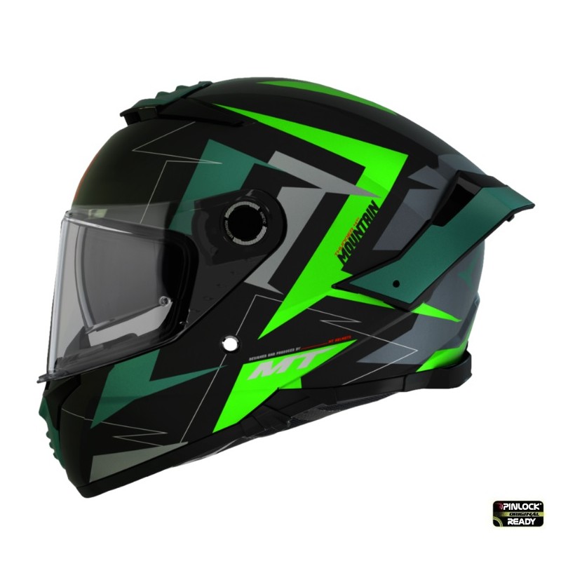 Casca integrala MT Thunder 4 SV Mountain B6 verde mat (ochelari soare integrati) - MT HELMETS - MLM Motors