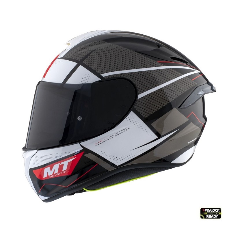 Casca integrala MT Targo Pro Podium B0 alb lucios - MT HELMETS - MLM Motors
