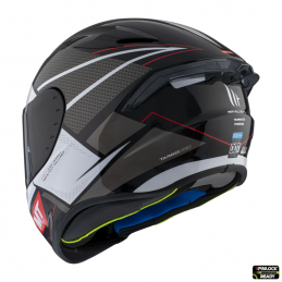 Casca integrala MT Targo Pro Podium B0 alb lucios - MT HELMETS - MLM Motors
