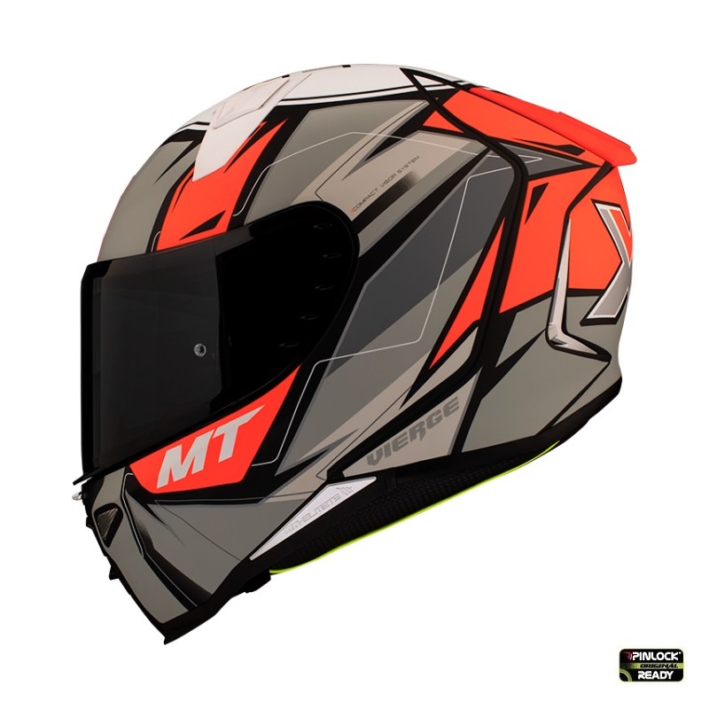 Casca integrala MT Revenge 2 Xavi Vierge A5 rosu fluor mat - MT HELMETS - MLM Motors