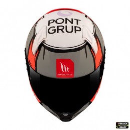 Casca integrala MT Revenge 2 Xavi Vierge A5 rosu fluor mat - MT HELMETS - MLM Motors