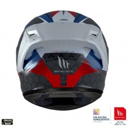 Casca integrala MT KRE+ Carbon Projectile D7 albastru lucios - MT HELMETS - MLM Motors