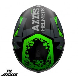 Casca integrala Axxis model Draken S Cosa Nostra B6 verde fluor lucios - AXXIS - MLM Motors