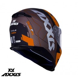 Casca integrala Axxis model Eagle SV Diagon D4 portocaliu mat (ochelari soare integrati) - AXXIS - MLM Motors