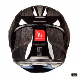 Casca integrala MT KRE Snake carbon 2.0 A0 negru/gri lucios - MT HELMETS - MLM Motors