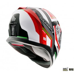 Casca integrala MT Thunder III SV Carry C5 rosu lucios (ochelari soare integrati) - MT HELMETS - MLM Motors