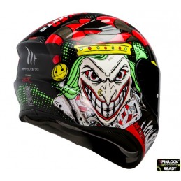 Casca integrala MT Targo Joker A1 negru lucios - MT HELMETS - MLM Motors