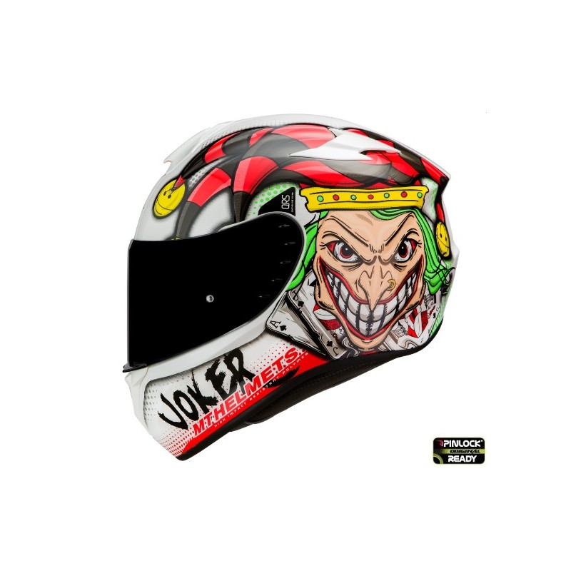 Casca integrala MT Targo Joker A0 alb lucios - MT HELMETS - MLM Motors