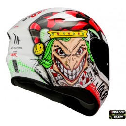 Casca integrala MT Targo Joker A0 alb lucios - MT HELMETS - MLM Motors
