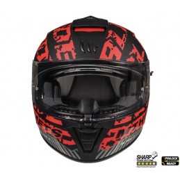 Casca integrala motociclete MT Blade 2 SV Check B5 rosu mat (ochelari soare integrati) - MT HELMETS - MLM Motors
