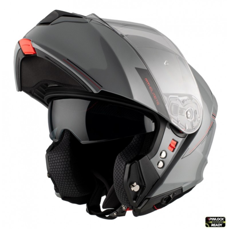 Casca modulabila MT Genesis SV A12 gri lucios - MT HELMETS - MLM Motors