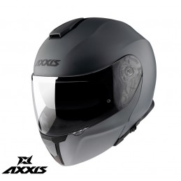 Casca modulabila Axxis model Gecko SV A2 titanium mat - AXXIS - MLM Motors