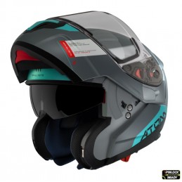 Casca modulabila MT Atom SV Gorex C2 titanium mat - MT HELMETS - MLM Motors