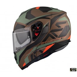 Casca integrala MT KRE+ Carbon Projectile D7 albastru lucios - MT HELMETS - MLM Motors