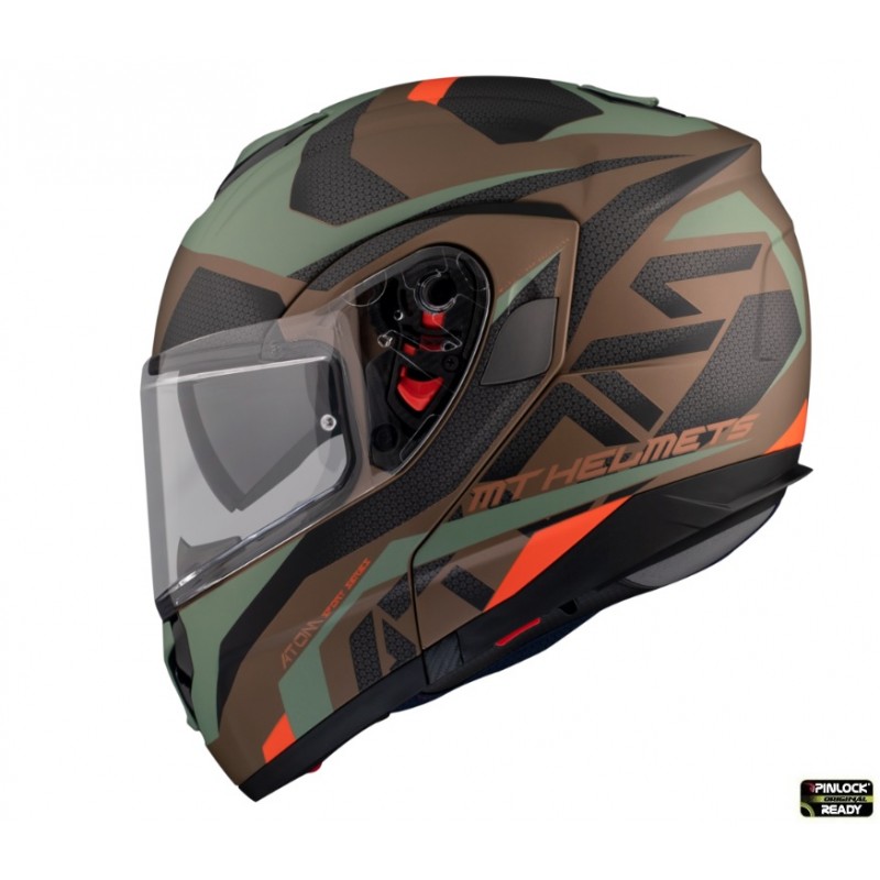 Casca modulabila MT Atom SV Skill A9 maro (gold) mat - MT HELMETS - MLM Motors