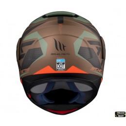 Casca modulabila MT Atom SV Skill A9 maro (gold) mat - MT HELMETS - MLM Motors