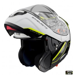 Casca modulabila MT Atom SV Open B3 galben fluor lucios - MT HELMETS - MLM Motors