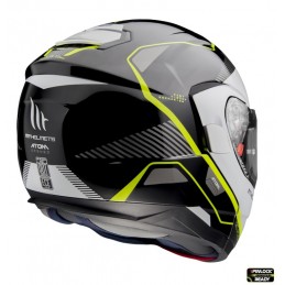 Casca modulabila MT Atom SV Open B3 galben fluor lucios - MT HELMETS - MLM Motors