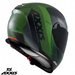 Casca modulabila Axxis model Gecko SV Shield F6 gri verde mat (ochelari soare integrati) - AXXIS - MLM Motors