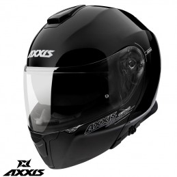 Casca modulabila Axxis model Gecko SV A1 negru lucios (ochelari soare integrati) - AXXIS - MLM Motors