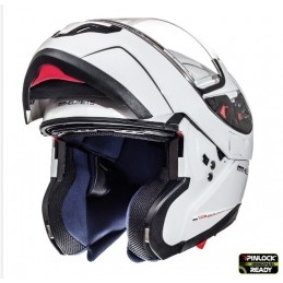 Casca integrala modulabila motociclete MT Atom SV alb lucios - MT HELMETS - MLM Motors