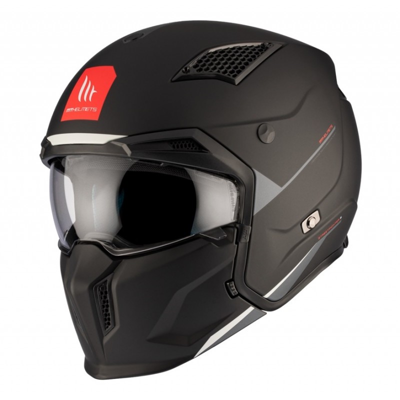Casca MT Streetfighter SV S A1 negru mat (ochelari soare integrati) - MT HELMETS - MLM Motors