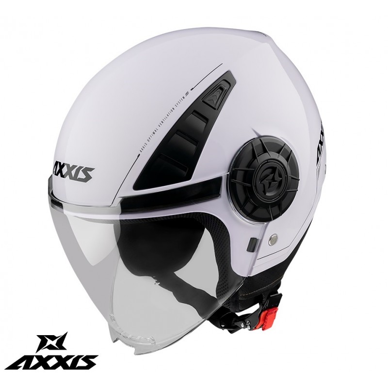 Casca Axxis model Metro S A0 alb lucios (open face) - AXXIS - MLM Motors